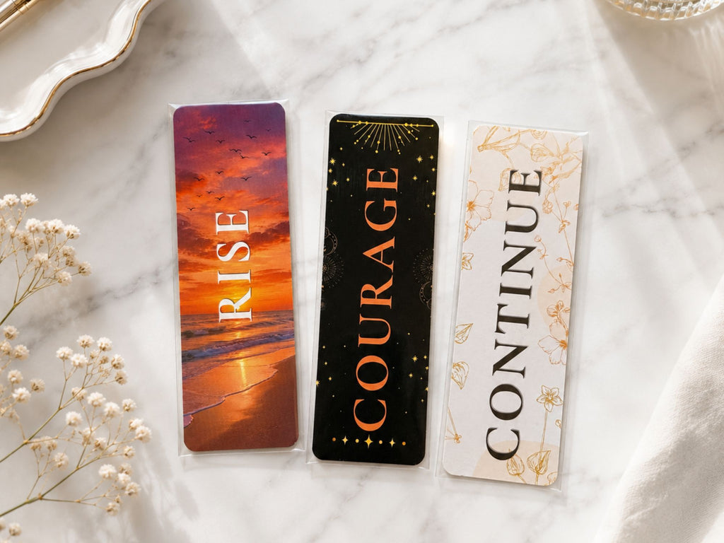 Courage Bookmark Collection | Inspirational Bookmarks for Readers, Journal Lovers & Thoughtful Gifts