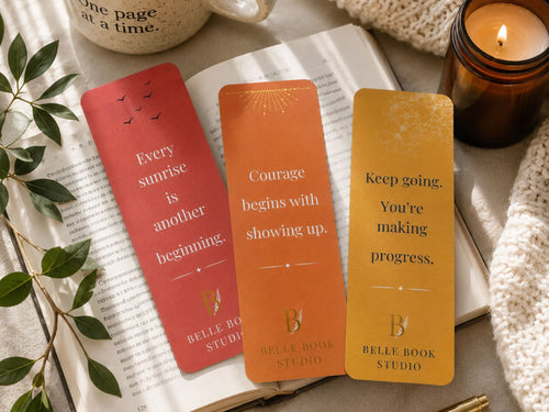Courage Bookmark Collection | Inspirational Bookmarks for Readers, Journal Lovers & Thoughtful Gifts