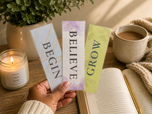 Fresh Starts Bookmark Collection | Inspirational Bookmarks for Readers, Journal Lovers & Thoughtful Gifts