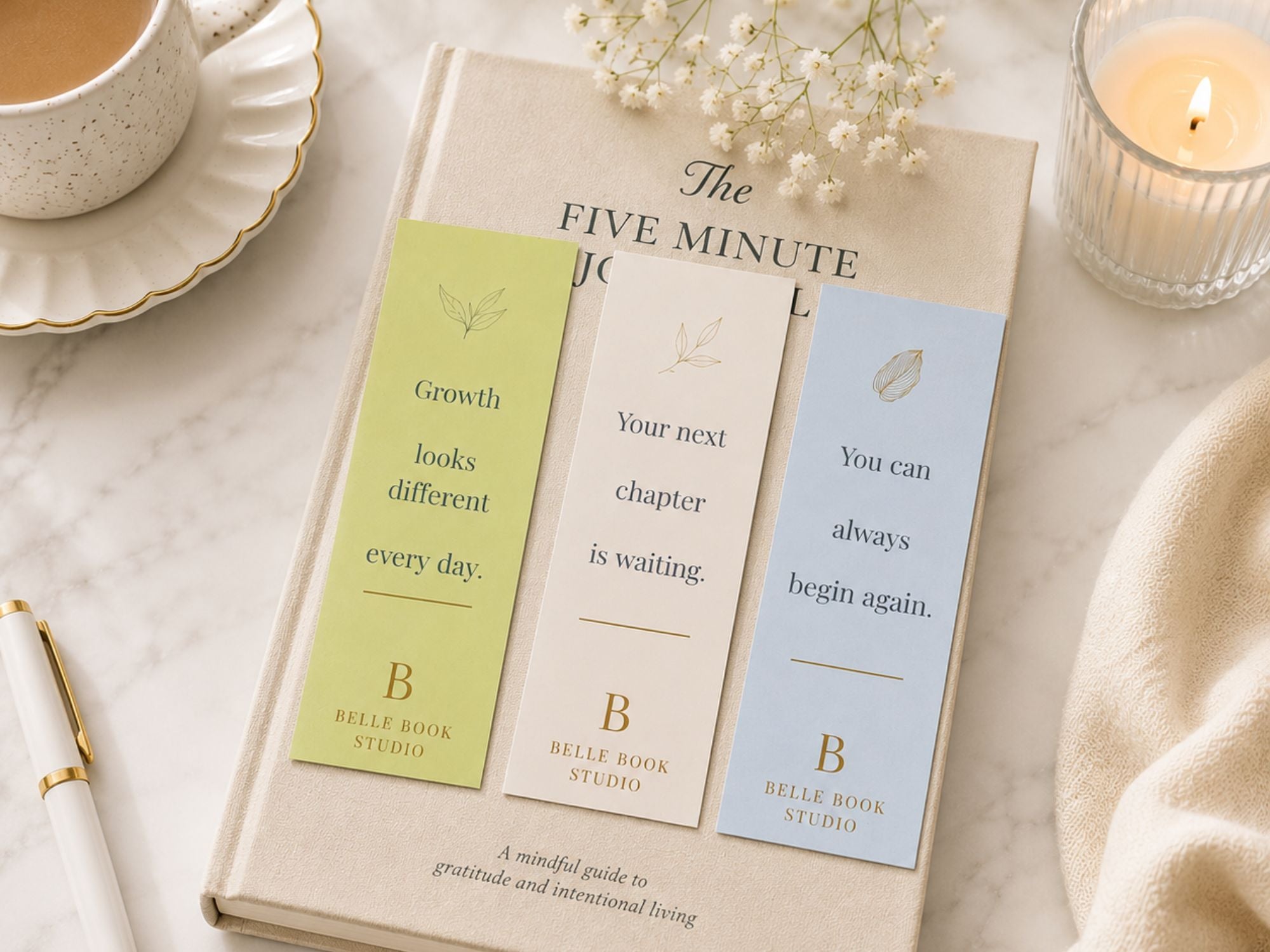 Fresh Starts Bookmark Collection | Inspirational Bookmarks for Readers, Journal Lovers & Thoughtful Gifts