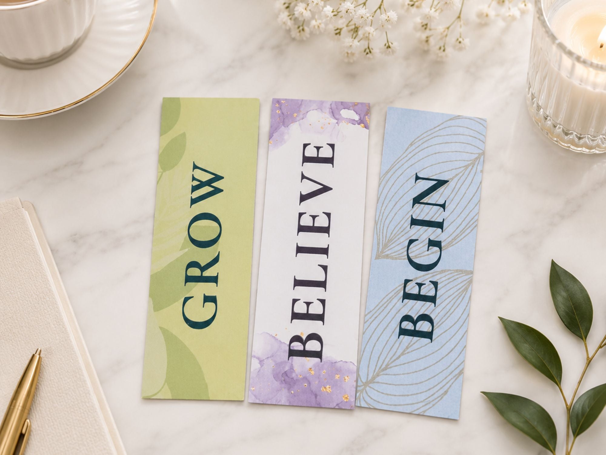 The Complete Bookmark Collection | 9 Inspirational Bookmarks for Readers, Journal Lovers & Thoughtful Gifts
