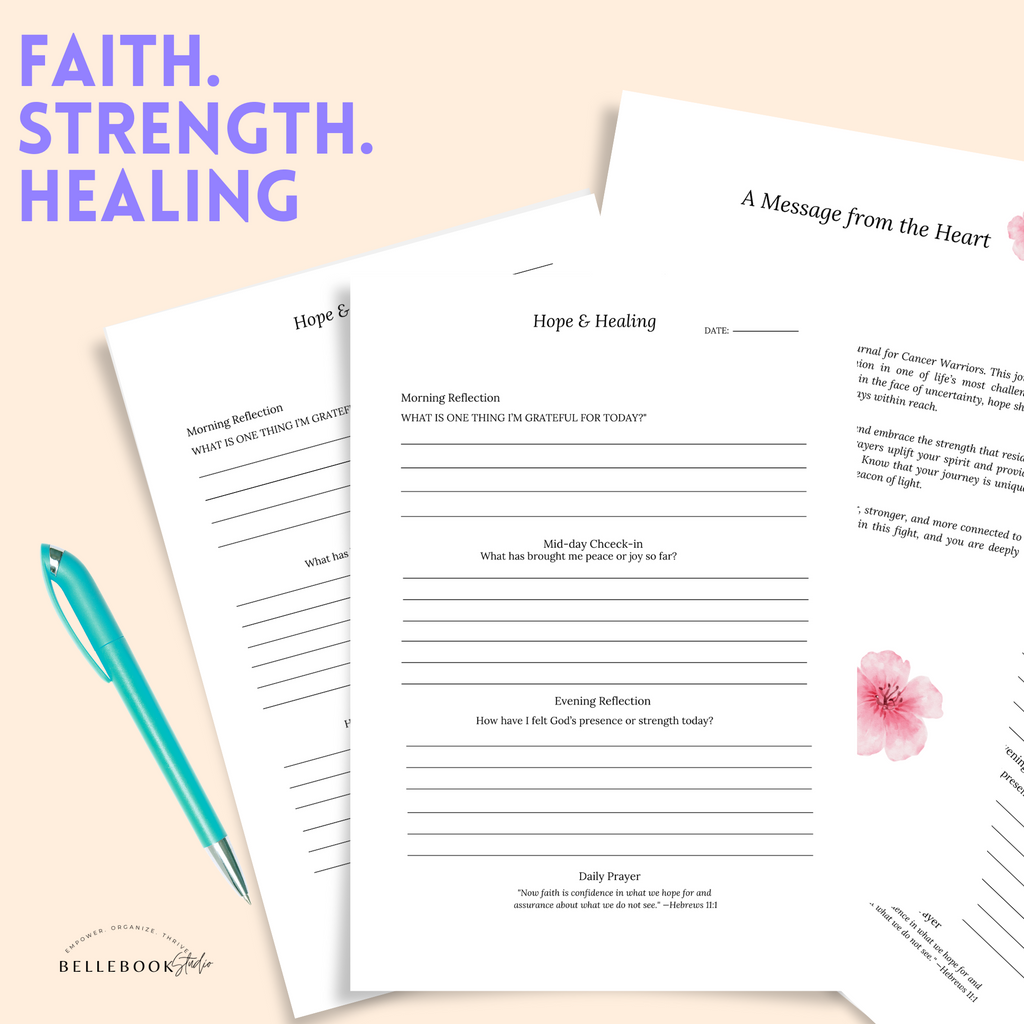 Hope & Healing:  A Guided Journal for Cancer Warriors