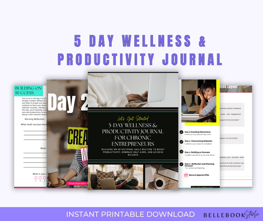 5-Day Wellness & Productivity Journal – Your Blueprint for Balance and Success