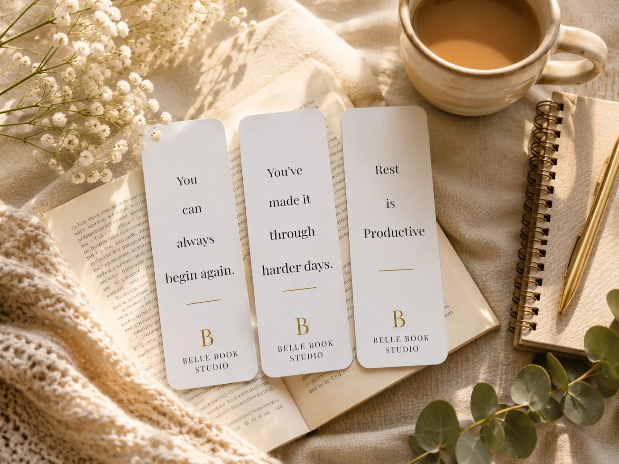 Gentle Reminders Bookmark Collection | Inspirational Bookmarks for Readers, Journal Lovers & Thoughtful Gifts
