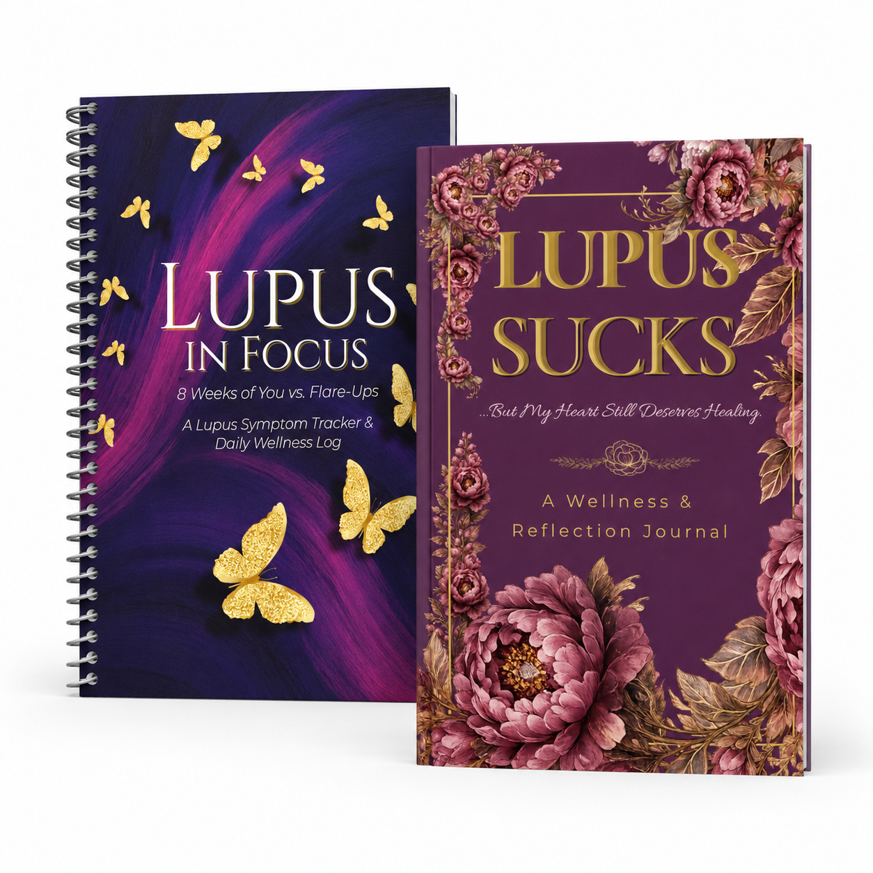 Lupus Clarity Bundle | Symptom Tracking + Emotional Wellness Journals- Spiral Bound Edition