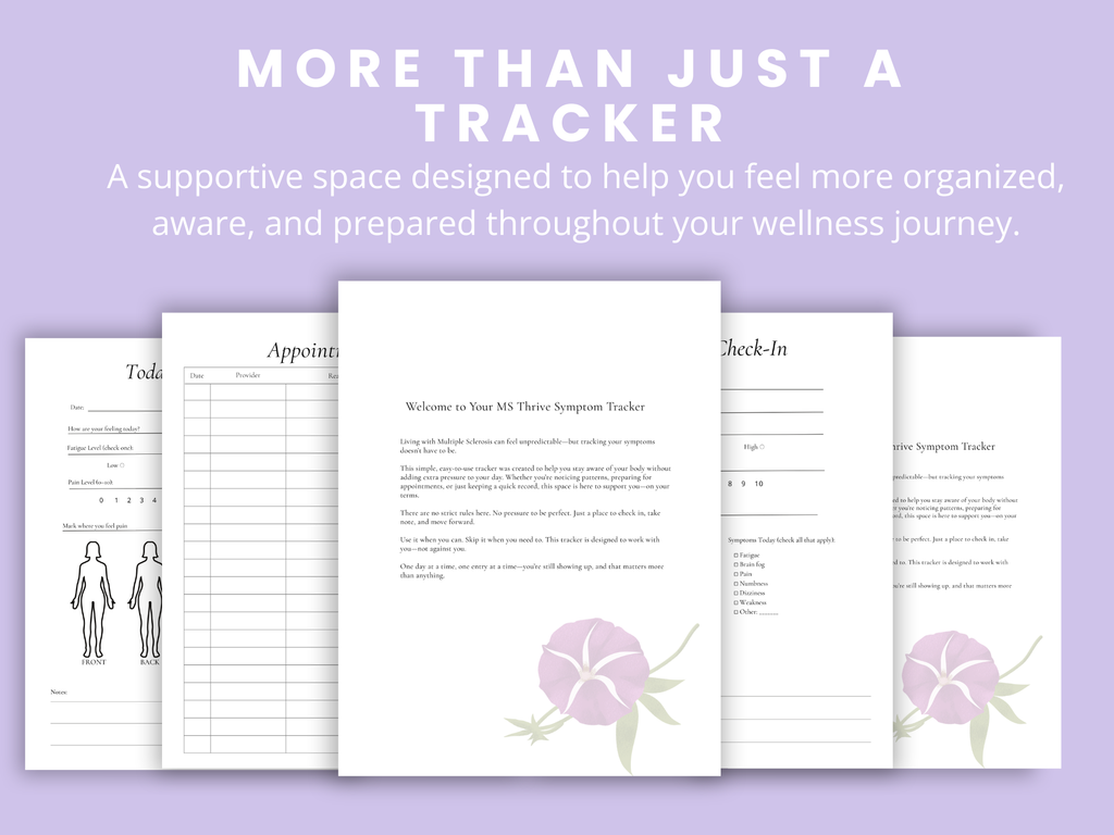 MS Thrive Symptom Tracker | Multiple Sclerosis Wellness & Health Journal
