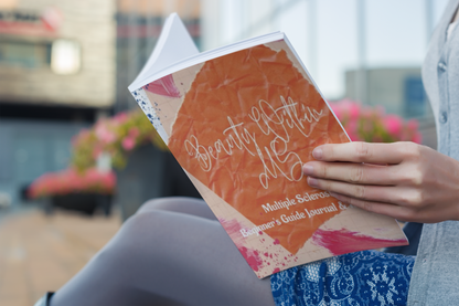 Step into a world of empowerment with our best-selling "Beauty Within MS Journal." It's more than just a journal; it's your daily ally in the journey of living with MS. Within its pages, you'll find a comprehensive toolkit for daily empowerment, wellness, and self-discovery.